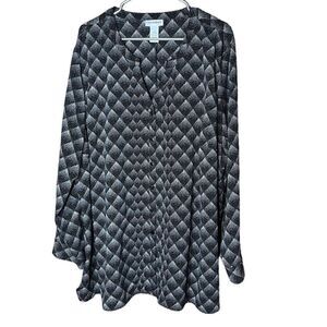 ‎Catherine’s Womens Long Sleeve Button Down Top
